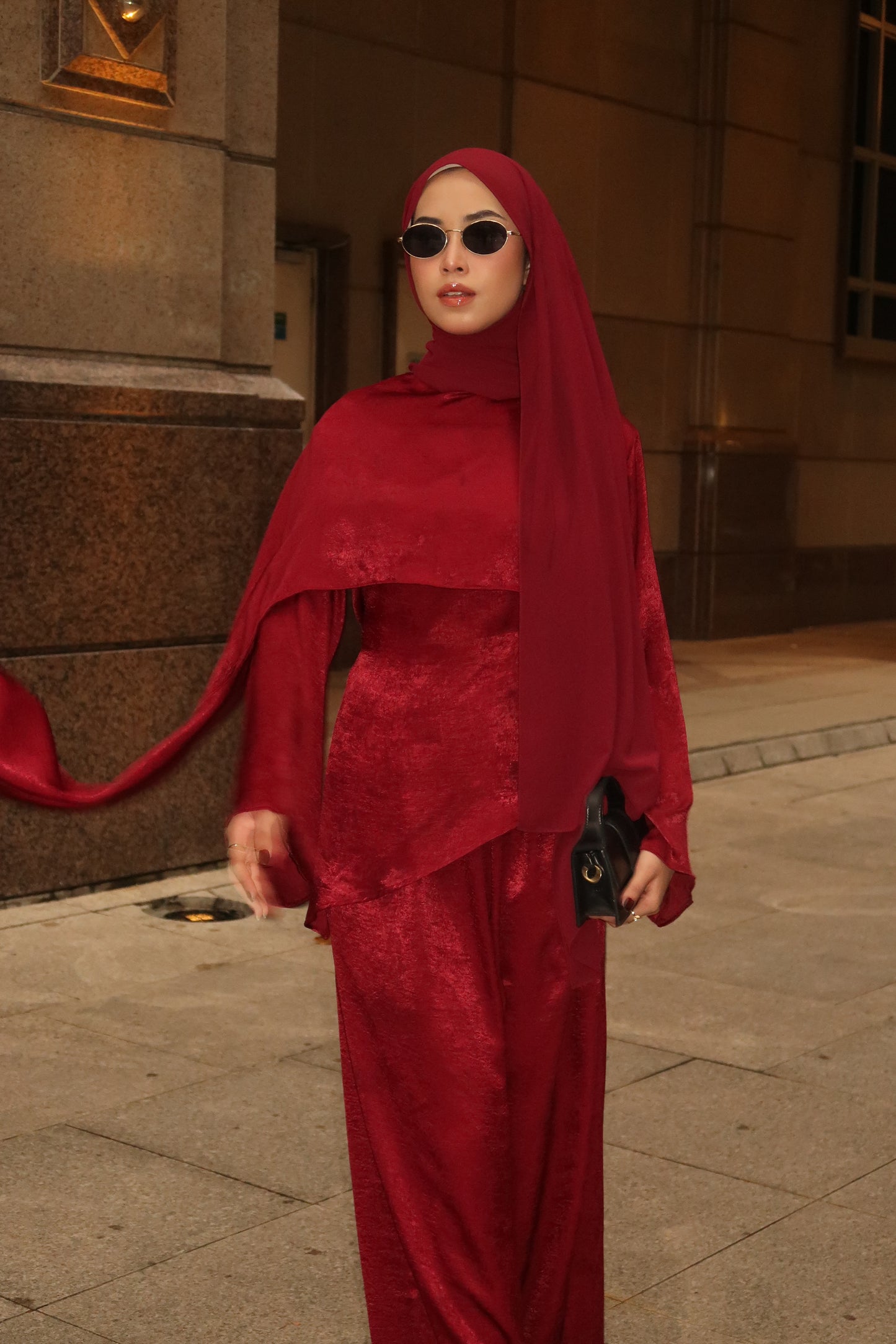 Skye Cape - Burgundy