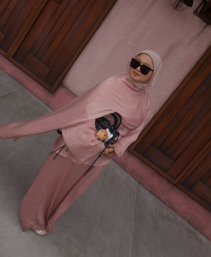 Skye Cape - Soft Blush Pink