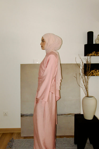 Skye Cape Linen Luxe - Rose Pink