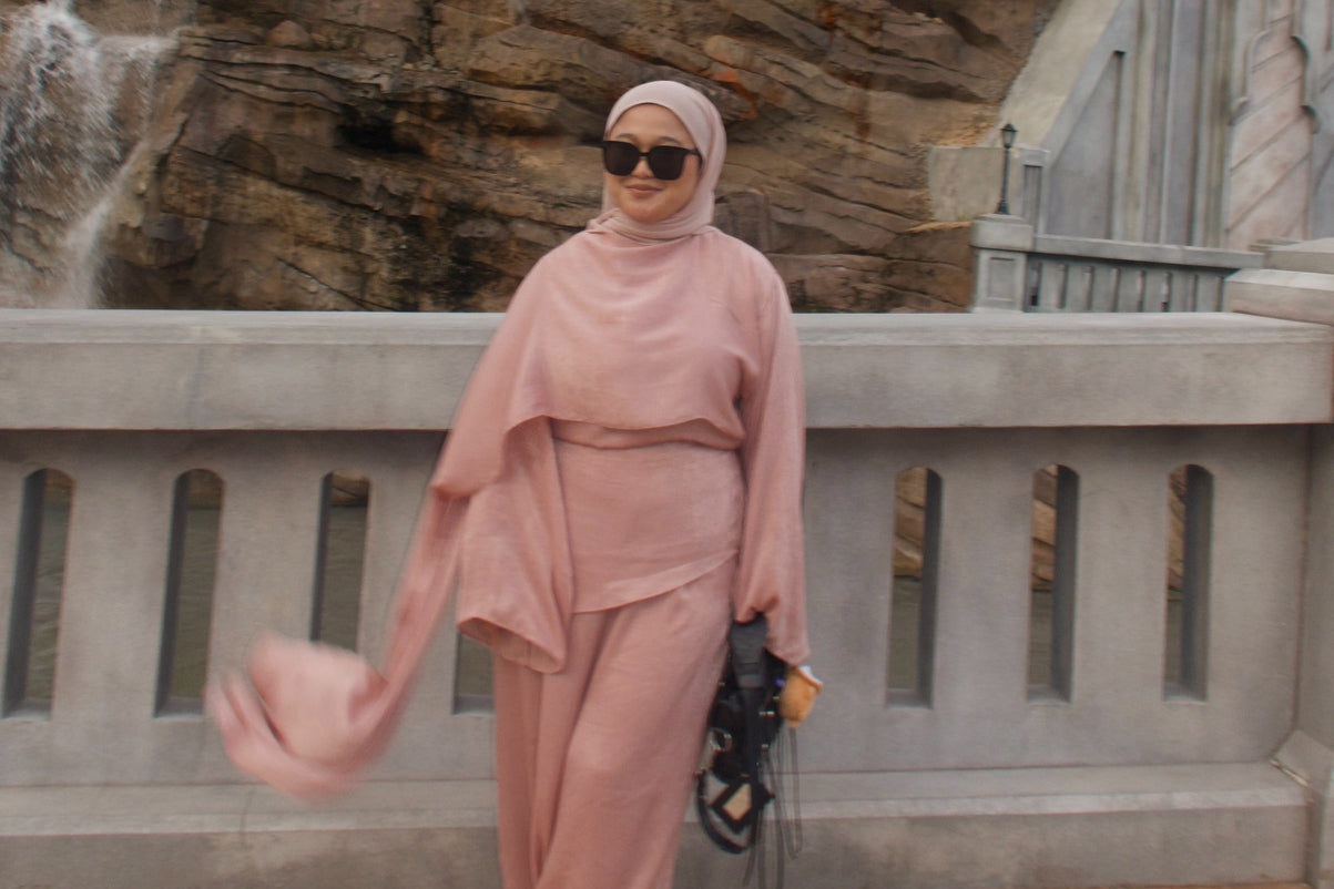 Skye Cape - Soft Blush Pink