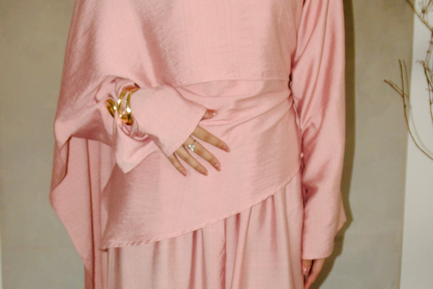 Skye Cape Linen Luxe - Rose Pink