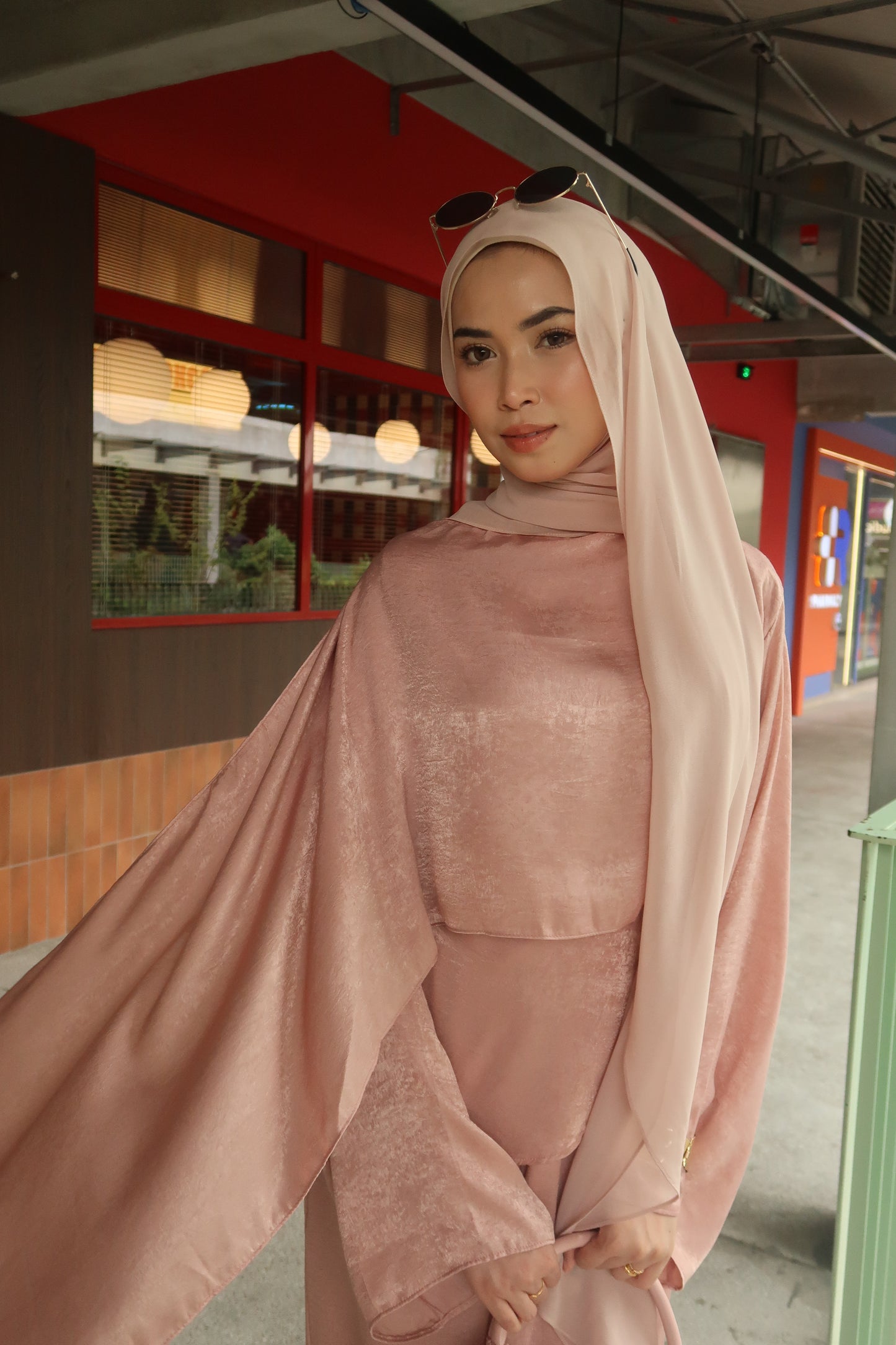 Skye Cape - Soft Blush Pink
