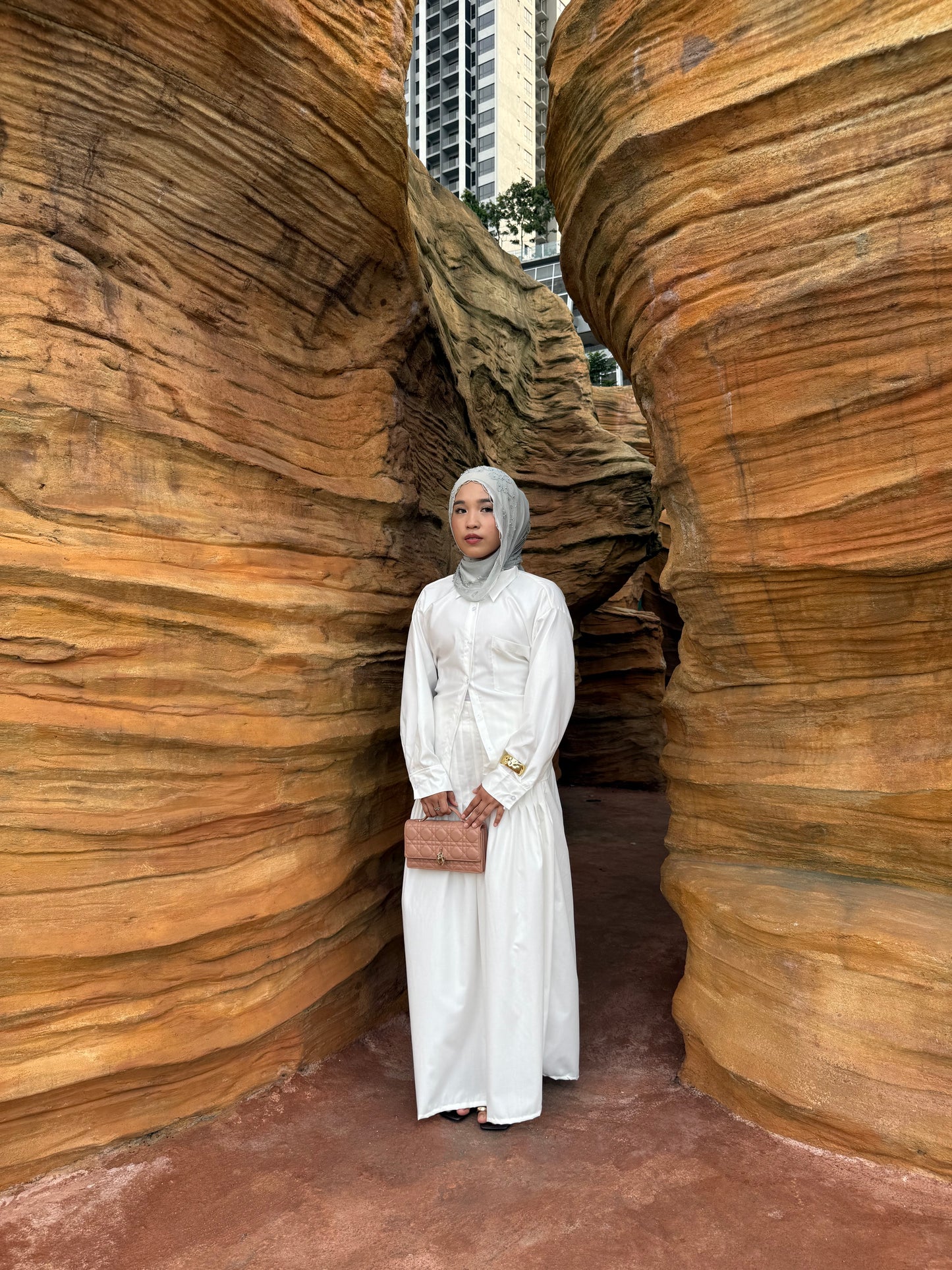 Serene Casual Set - White Pearl