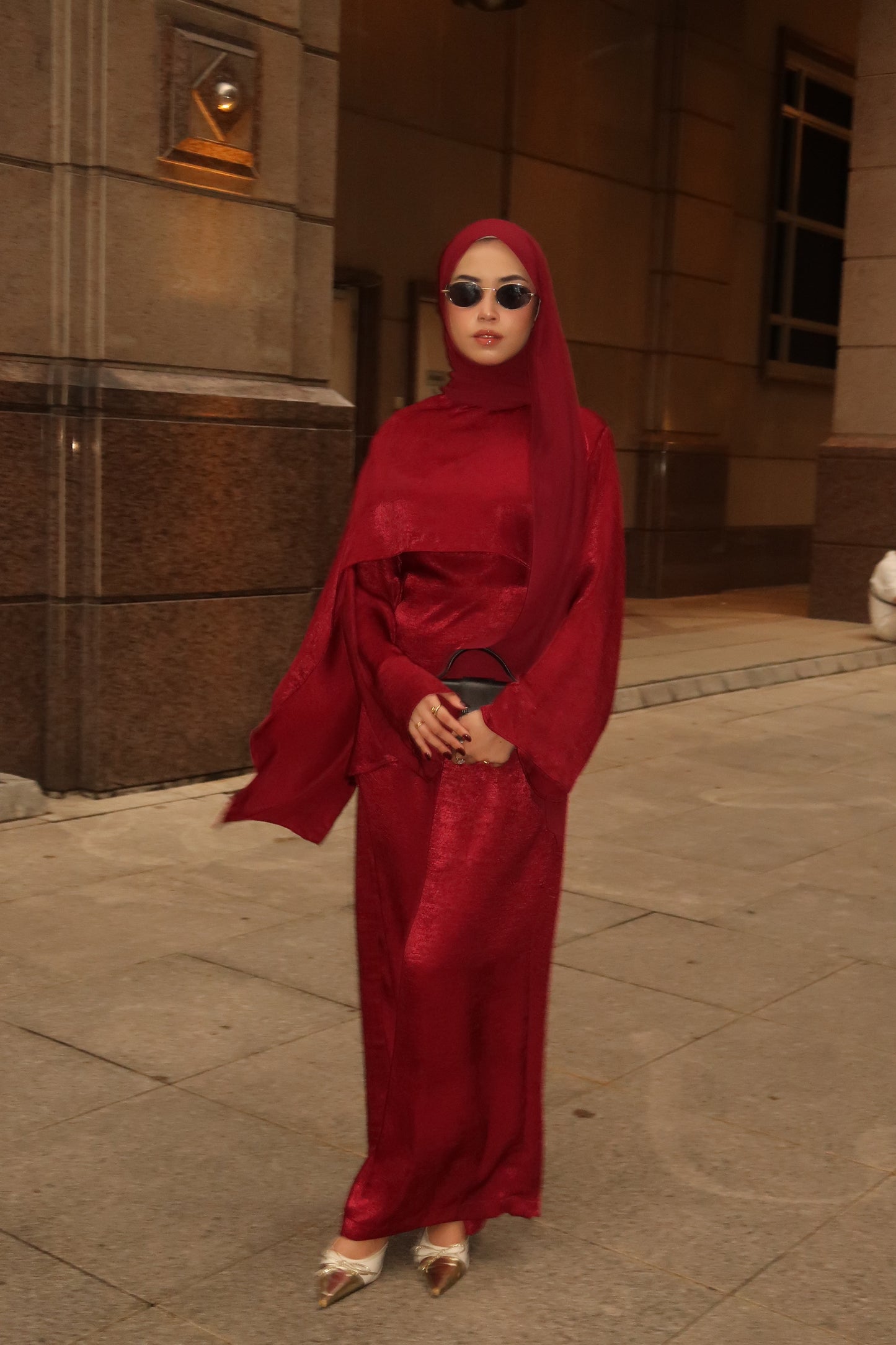 Skye Cape - Burgundy