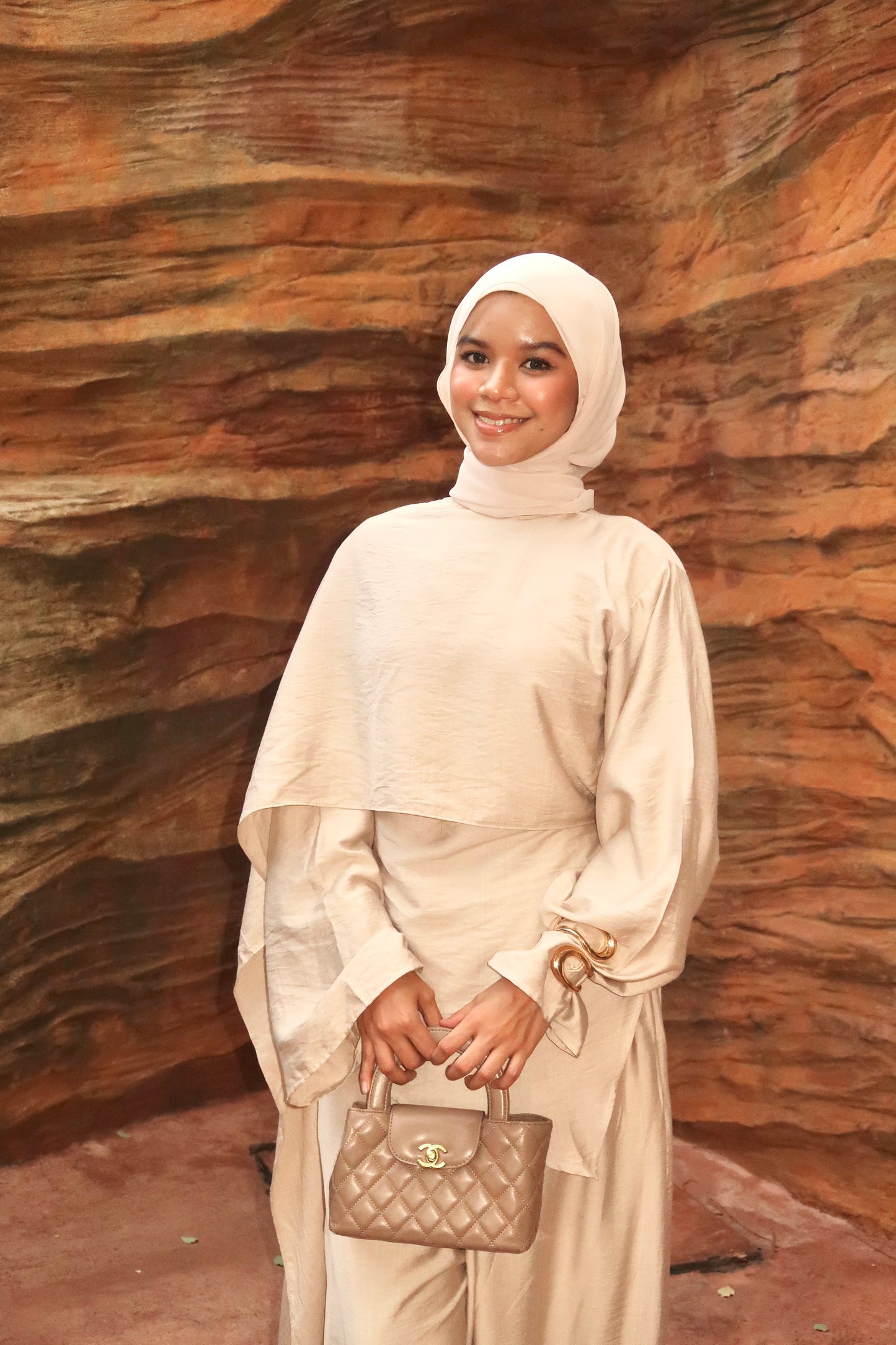 Skye Cape Linen Luxe - Toffee