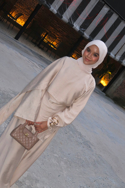 Skye Cape Linen Luxe - Toffee