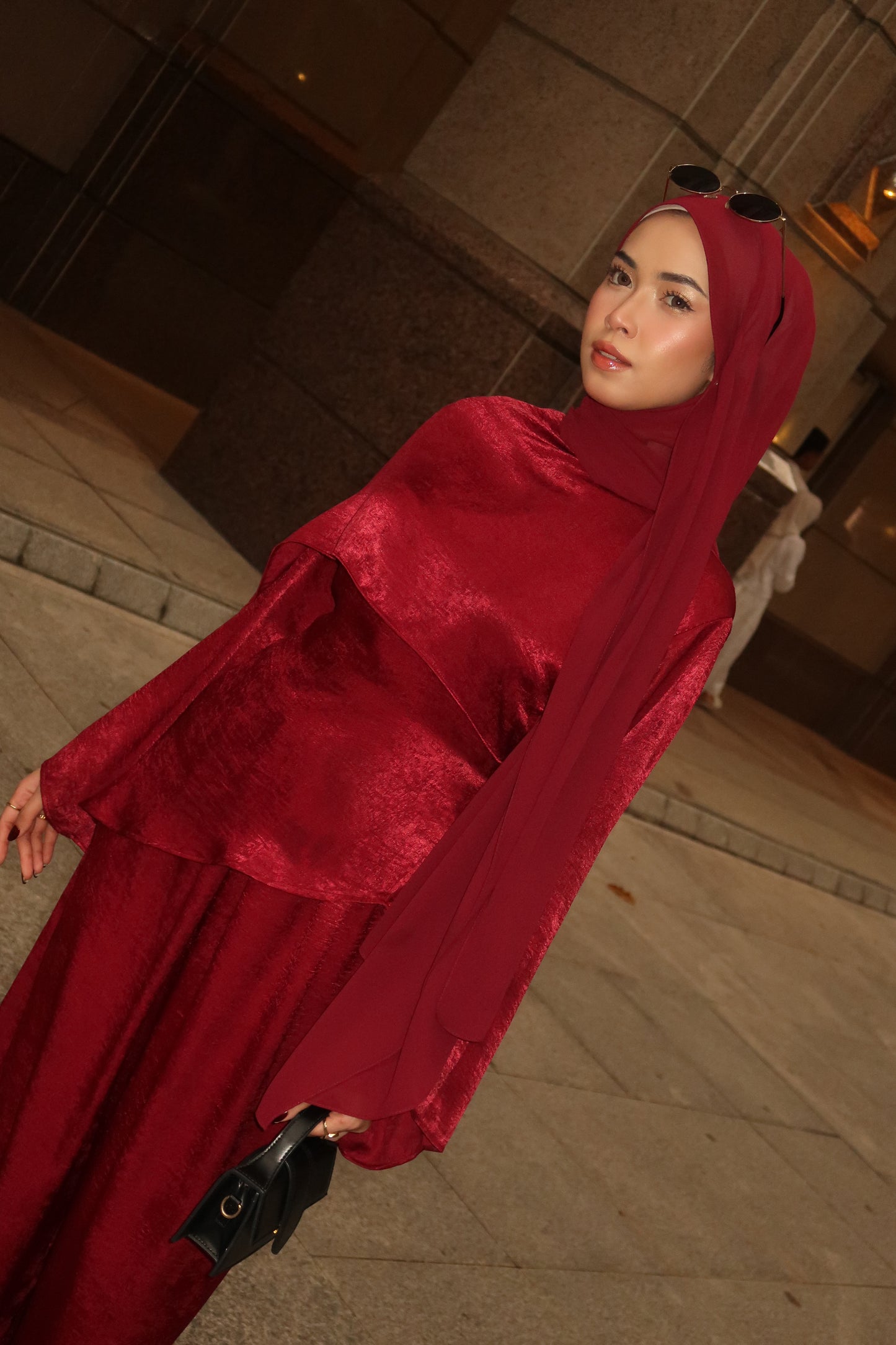 Skye Cape - Burgundy