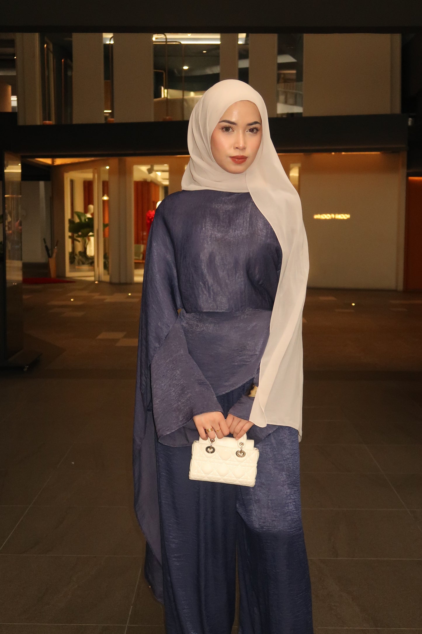 Skye Cape - Navy Blue