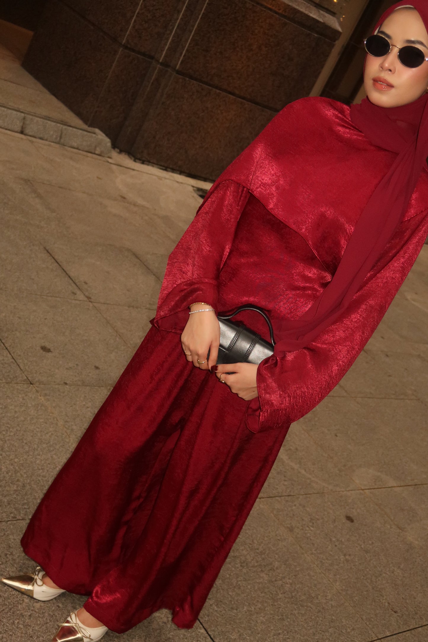 Skye Cape - Burgundy