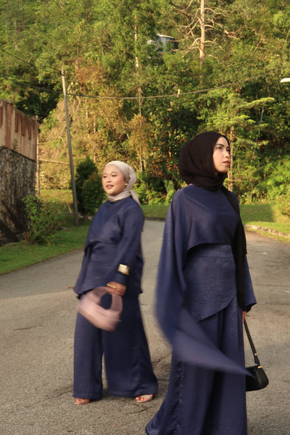 Skye Cape - Navy Blue