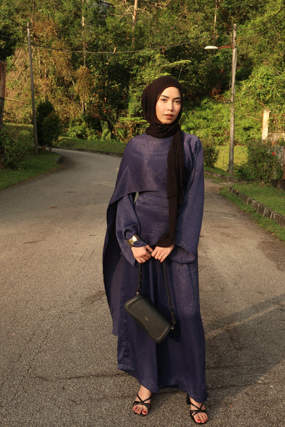 Skye Cape - Navy Blue