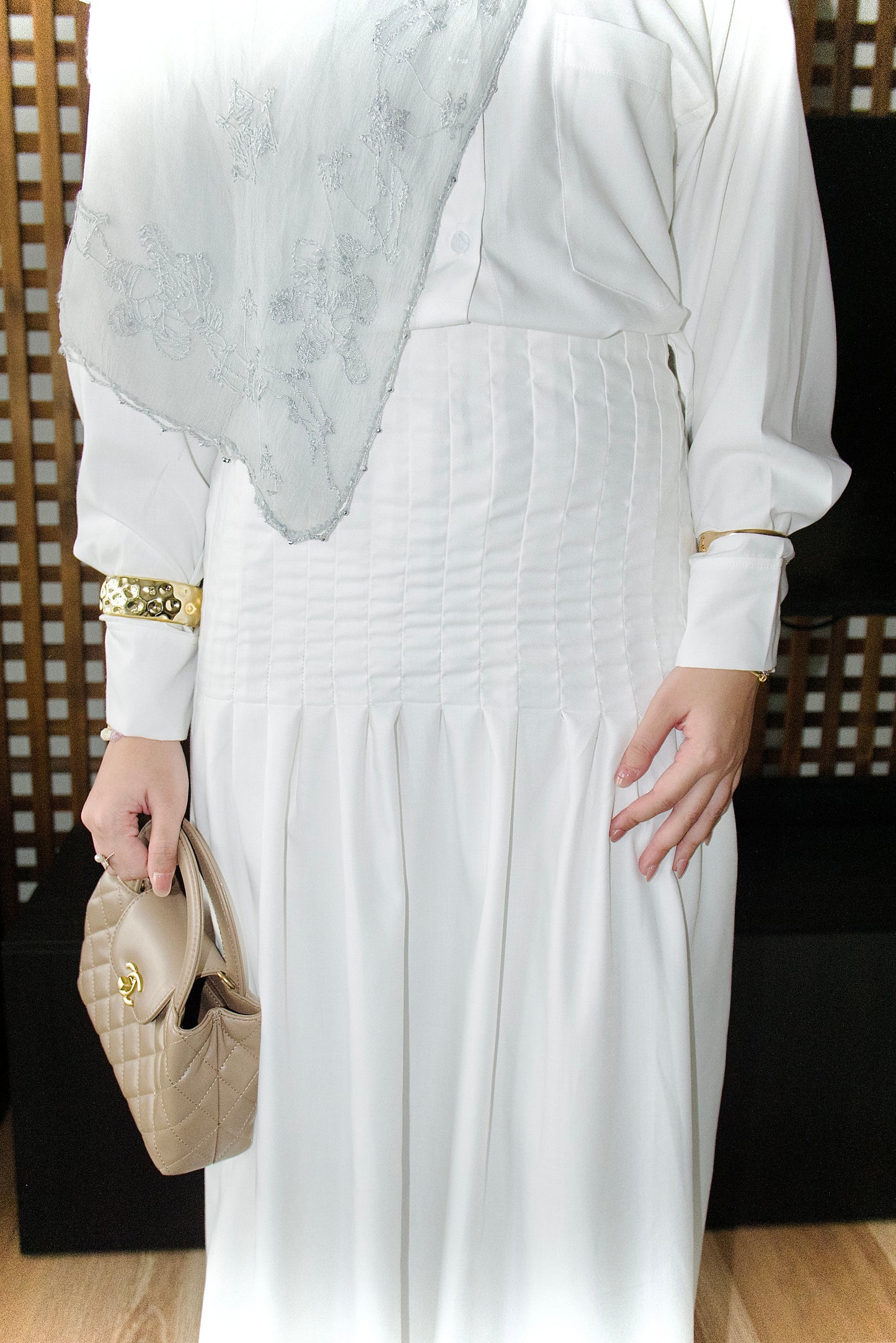 Serene Casual Set - White Pearl