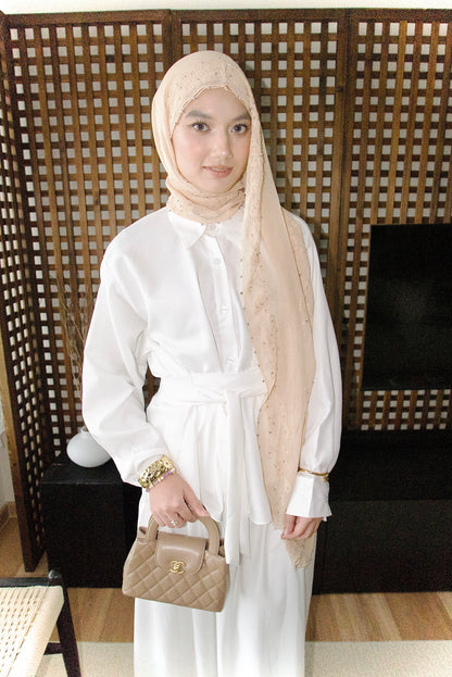 Serene Casual Set - White Pearl